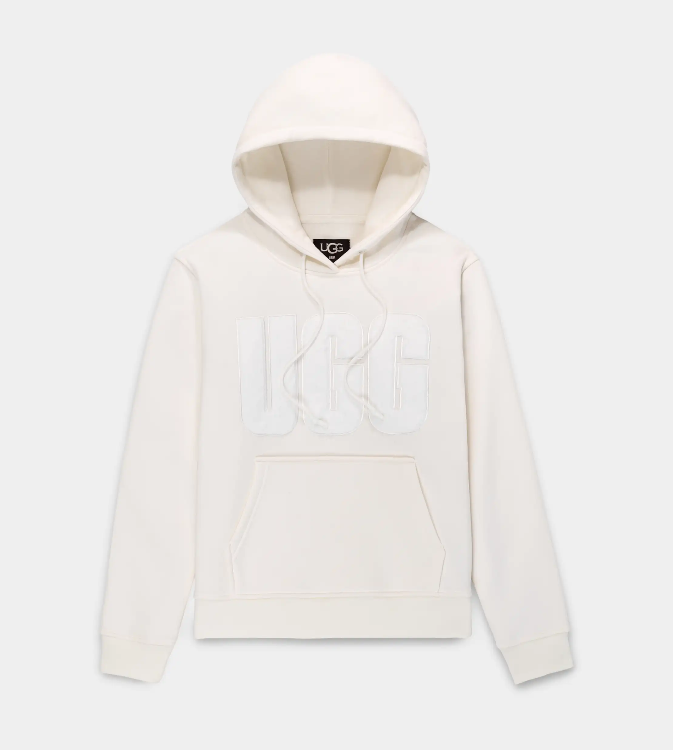 Rey Fuzzy Logo Hoodie | UGG